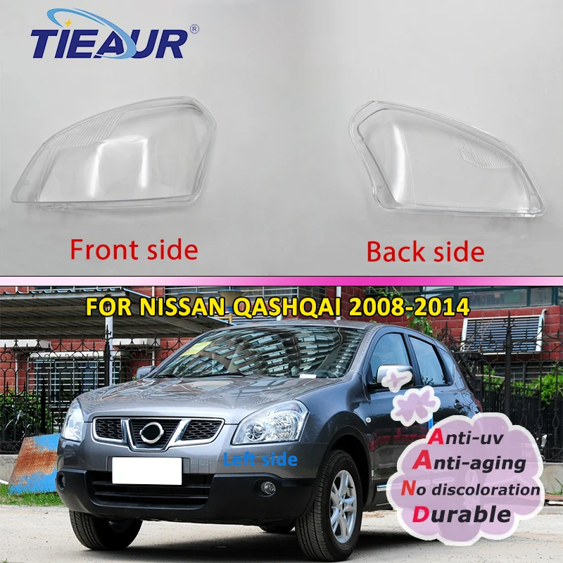 

Headlight Transparent Glasses Lens Cover for QASHQAI Front Lampshade Replaced 2008-2018 Auto Shell Masks Assembly DIY