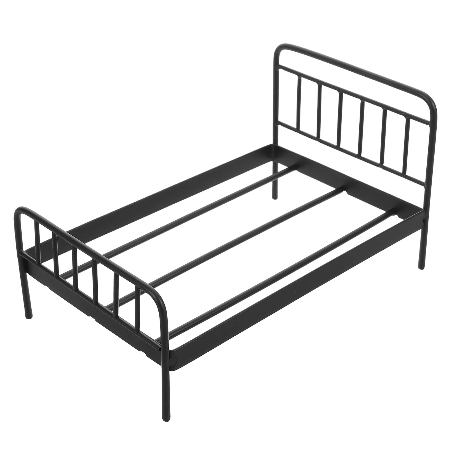 

Miniature Furniture Dollhouse Decorations Bedroom Bunk Beds Iron Baby Accessories Toy