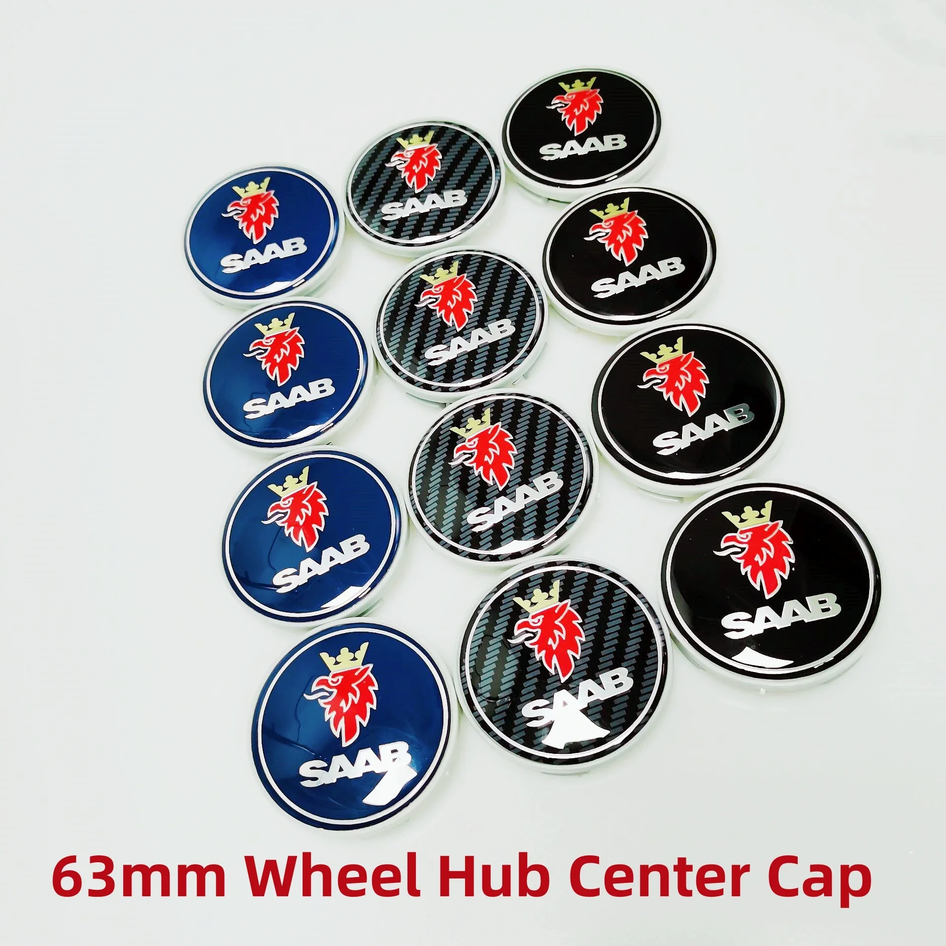 

4pcs/Set High-Quality 63mm SAAB Stickers EmblemWheel Center Cap Rim Hub Cover Badge Styling Accessories ForSAAB 93 95 9-3 9-5