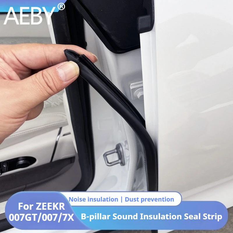 AEBY For ZEEKR 7x/007/007GT 2024 2025 Car Door Seal Strip Soundproofing Tape Anti-Noise Dust Waterproof Car Accessories