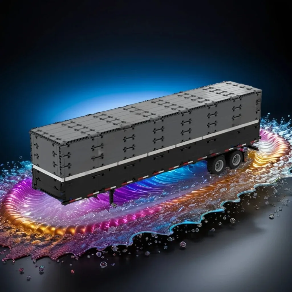 

1185PCS Box Trailer for 42078 Mack Anthem Truck Accessory DIY Model Building Blocks Birthday Gift