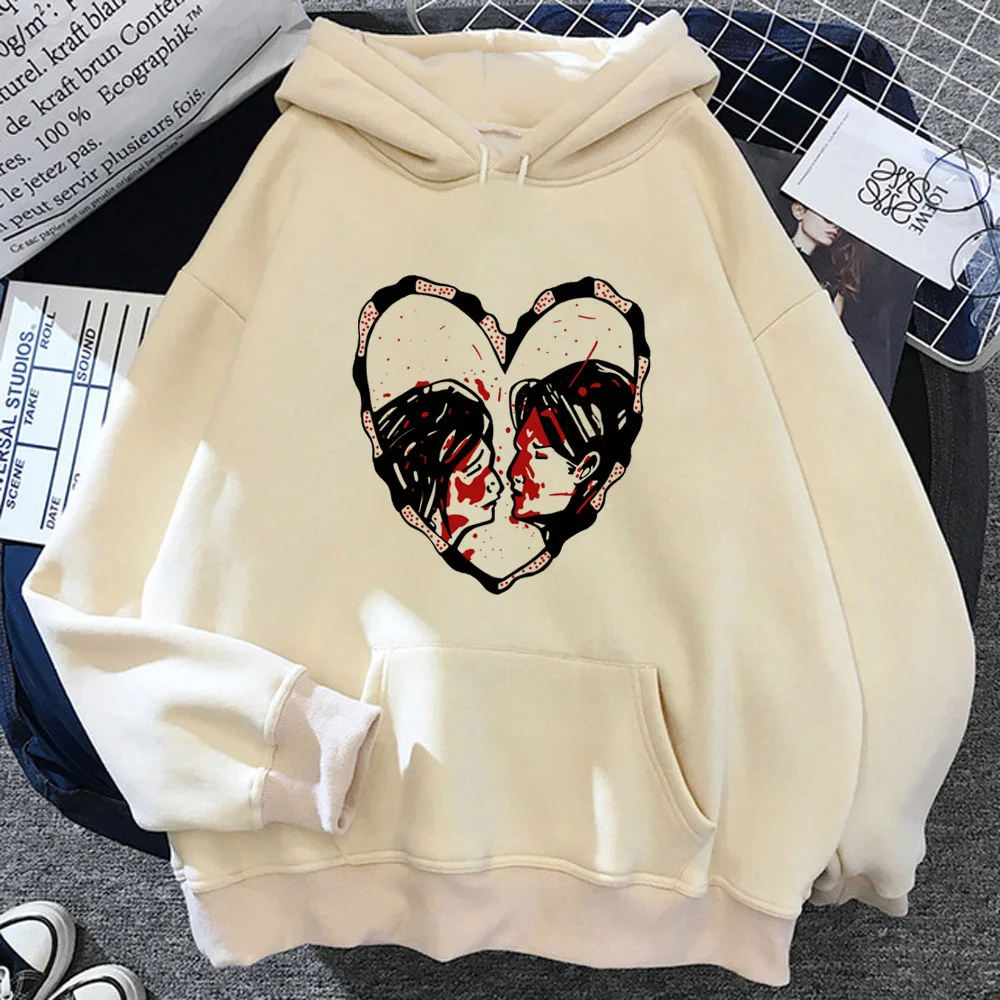 

My Chemical Romance hoodie clothes for teens Y2K graphic streetwear women pullover comic athleisure patterned youthful