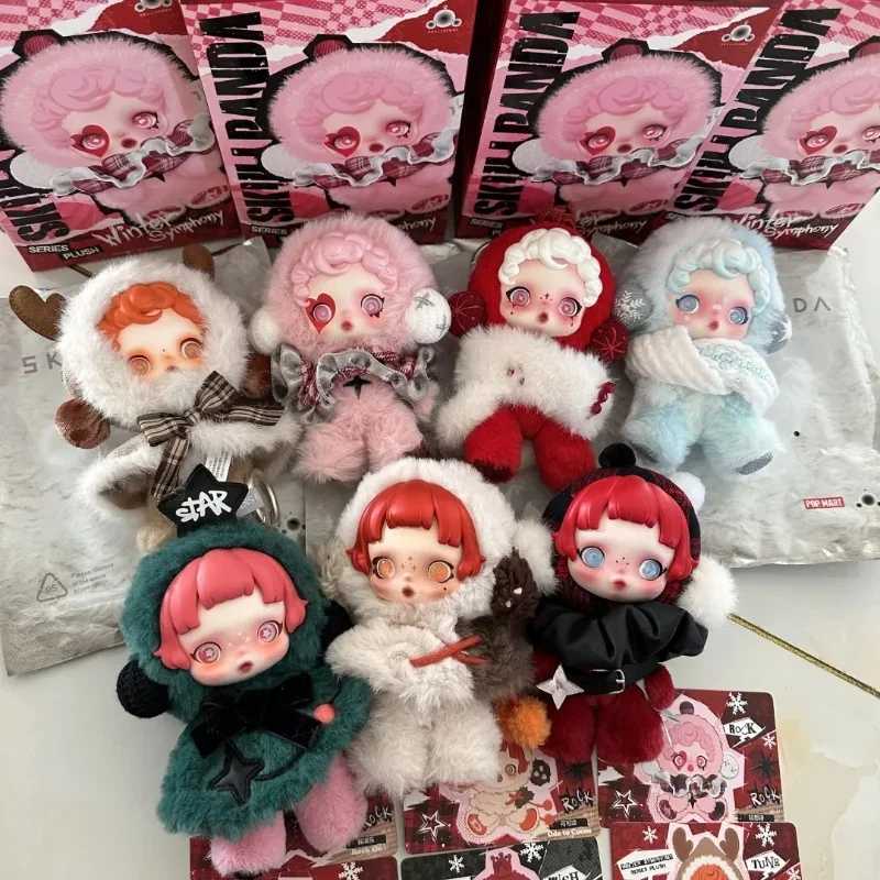 

New Skullpanda Plush Blind Box Winter Music Series Vinyl Face Doll Pendant Mystery Box Ornament Holiday Peripheral SurpriseGifts