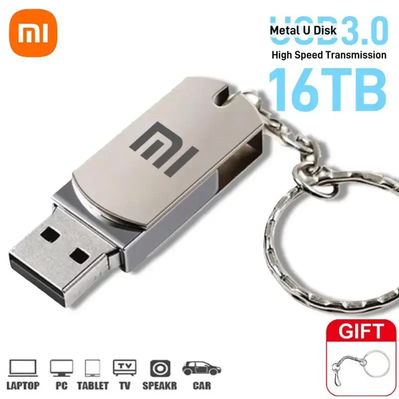 Xiaomi 16tb usb 3,2 Flash-Laufwerke Hoch geschwindigkeit übertragung Metall Pen drive Speicher karte Pen drive Flash Disk Memoria wasserdichter Stick neu