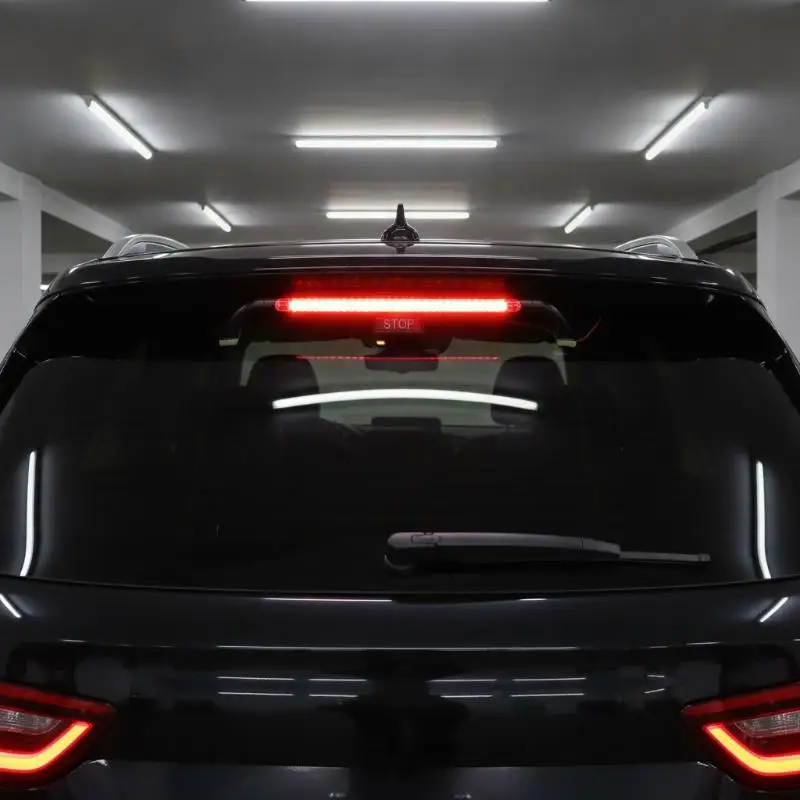 28 LED Car Rear Windshield Brake Light Super Bright Red Warning Taillight Universal for SUV Sedan Truck Driving Safety