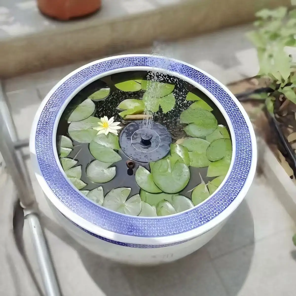 13Cm Fountain Mini Solar Water Fountain Pool Pond Garden De…