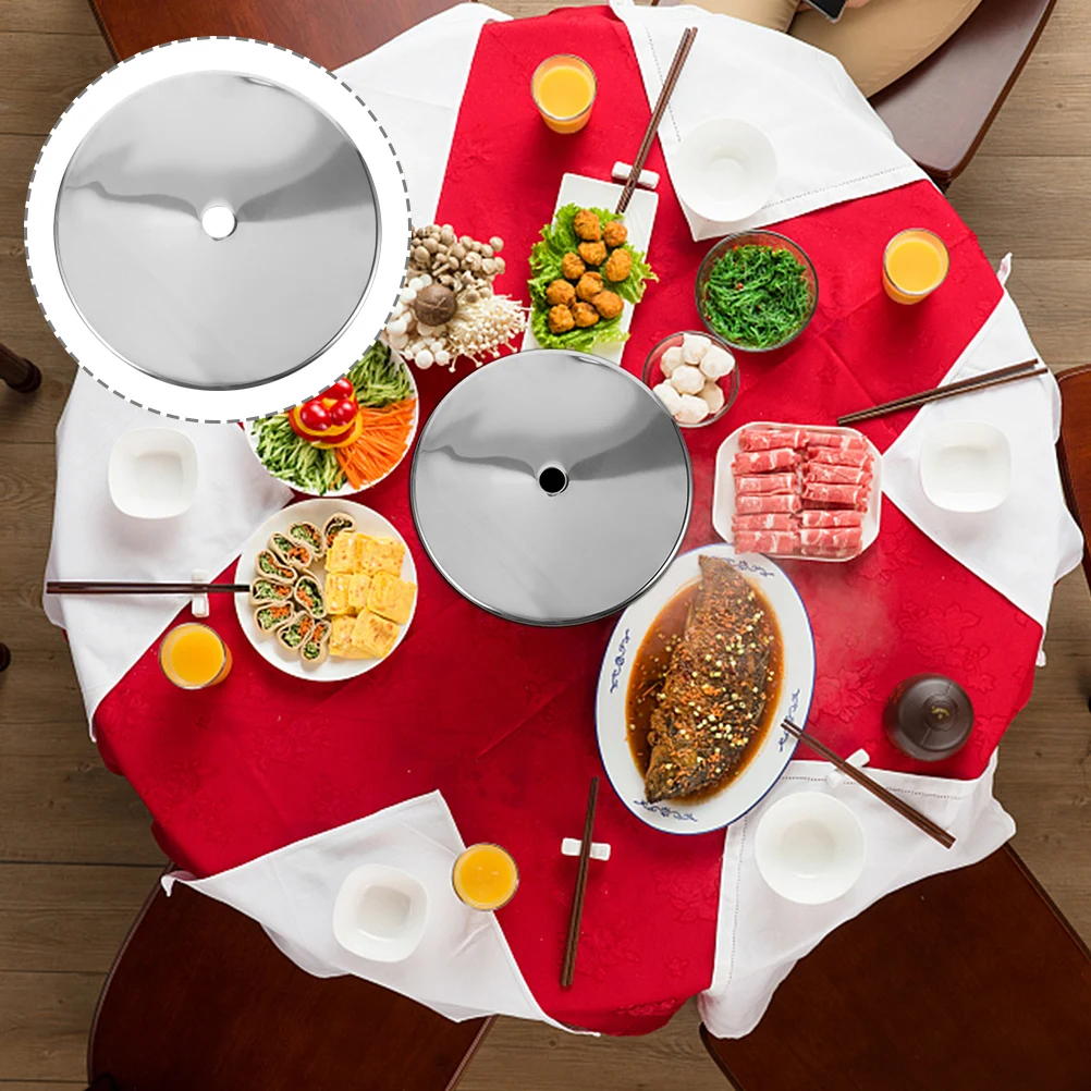 

1pcs Thickened Steel Ring Cover Heat Diffuser for Gas Stove Induction Plate Conductive Lid Kitchen Restaurant Hot Pot