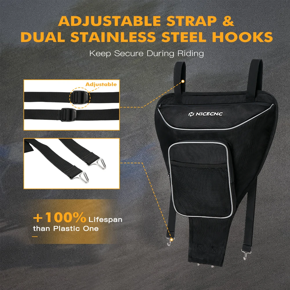 NICECNC Voor Polaris Ranger 570 800 Center Seat Bag UTV Accessoires Waterdichte Cab Pack Opbergtas voor RZR 4XP 1000 RZR S4 900
