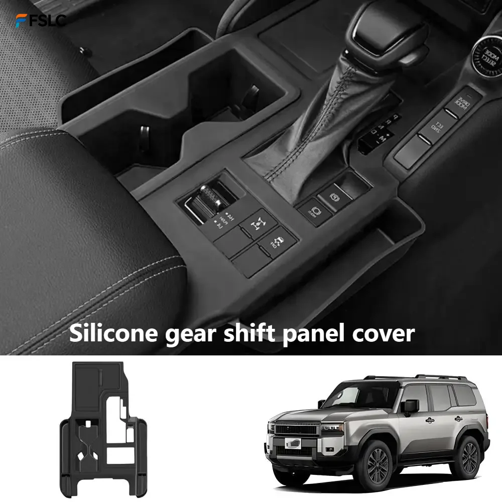 

⭐Genuine⭐ Car Interior Silicone Gear Stick Panel Cover With Storage Box For Toyota Prado J250 LC250 2024-2025 LHD RHD