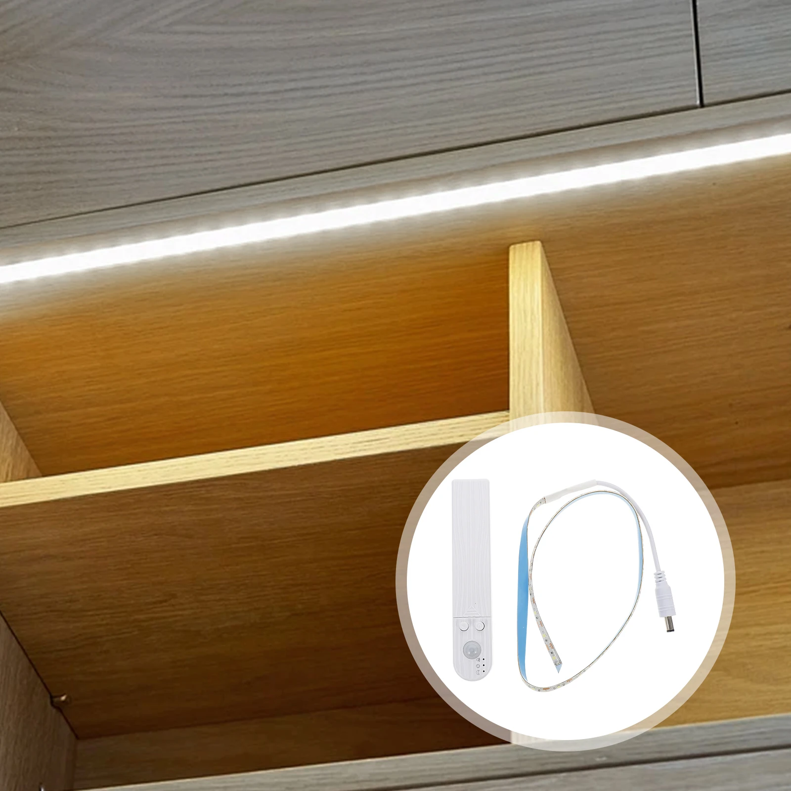 

Human Body Induction Led Light Strip 120Cm Cold White Decorative Ribbon For Home Bedroom Garden Corridor Tree Solar Light