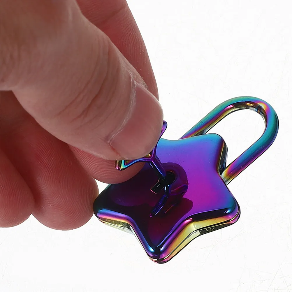 2Pcs Star Shaped Padlock Small Cute Keyed Lock for Jewelry Box Handbag Backpacks Suitcases Chest Drawer Security