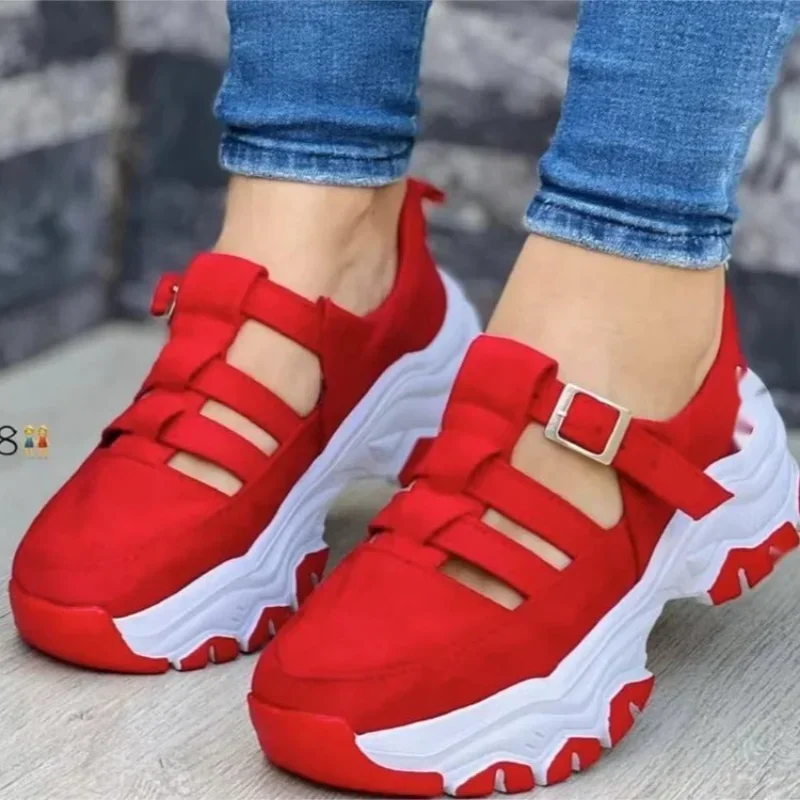 New Thick-soled Shoes Comfortable Women Sandals Fashion Womens Shoes Versatile Hollow Casual Sandals Summer Zapatos Para Mujeres