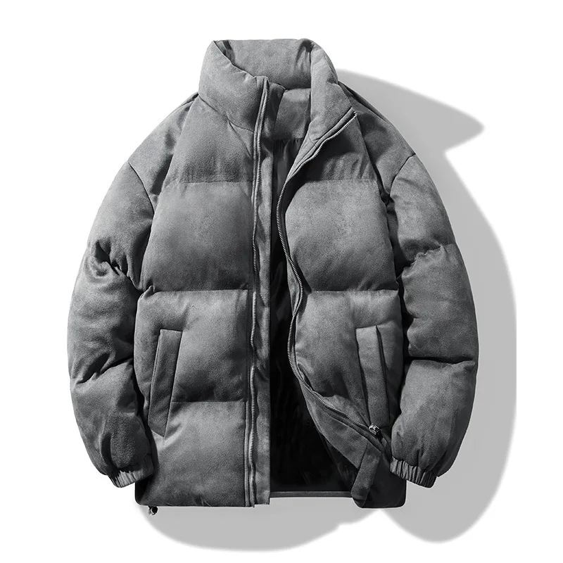 

New Winter Men Fashion Stand Collar Casual Down Jackets Winter Coats Quality Male Thicker Warm Parkas Couple Loose Coats 3XL
