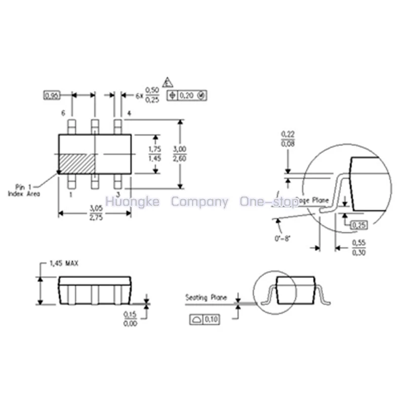 5pcs/lot TPS2553DBVR TPS2553 Mark 2553 SOT23-6  PRECISION ADJUSTABLE CURRENT-LIMITED POWER-DISTRIBUTION SWITCHES