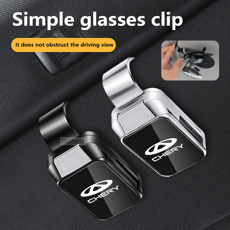

Car Glasses Storage Clip Sun Visor Sunglasses Holder For Chery Tiggo 8 9 7 5 5X 3X Arrizo 8 Fulwin T9 A8 T8 T10 T6 A9 E05 Omodas