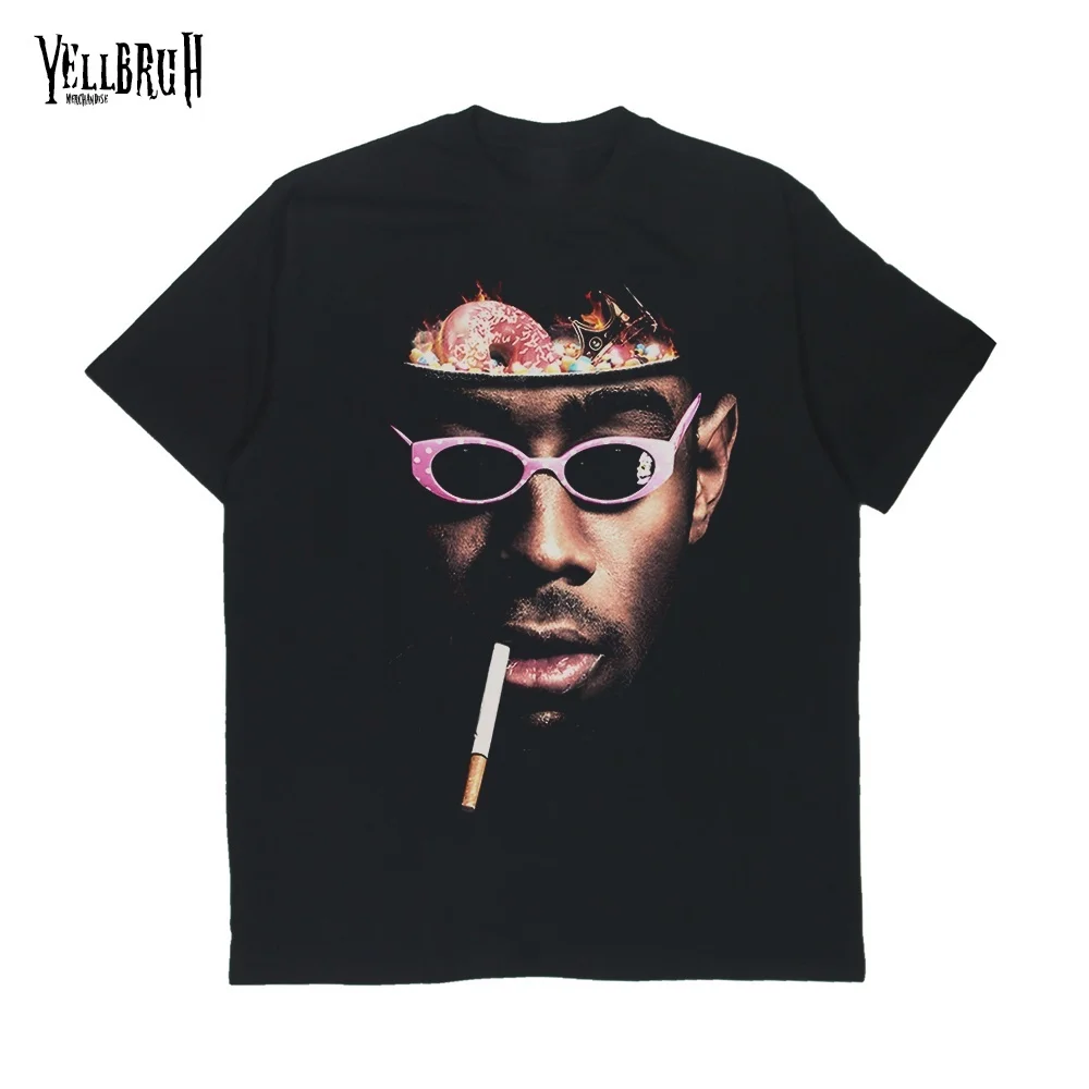 اتصل بي إذا كنت تتم فقدت تايلر مجموعة الخالق تي شيرت قطني عالي الجودة للجنسين نمط الشارع 100 قطن علوي #2