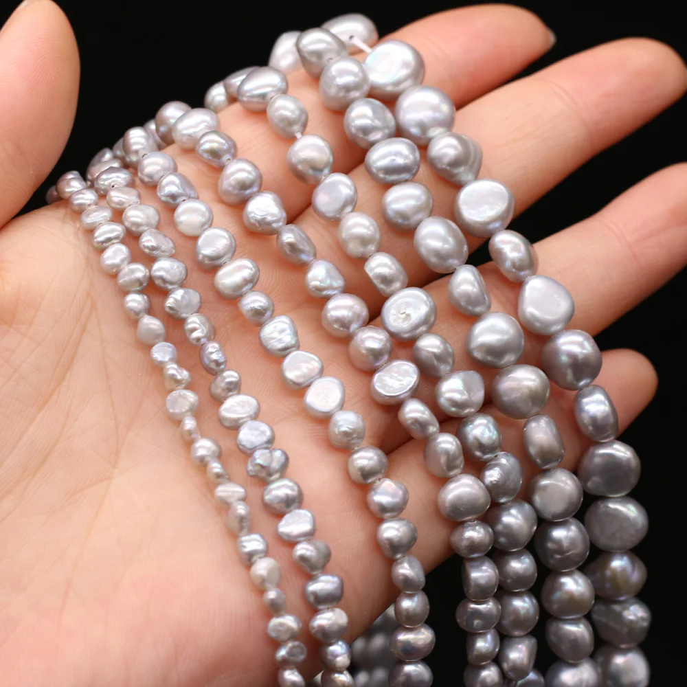 Natural Freshwater Pearl Beading irregular shape Isolation Punch Loose Beads For jewelry making DIY Necklace Bracelet Accessorie