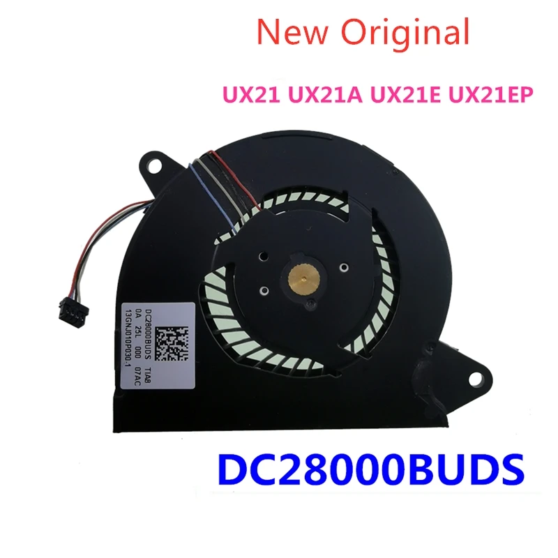 

New Original Laptop Cooling Fan For ASUS Zenbook UX21 UX21A UX21E EP fan KDB05105HB DC28000BUDS