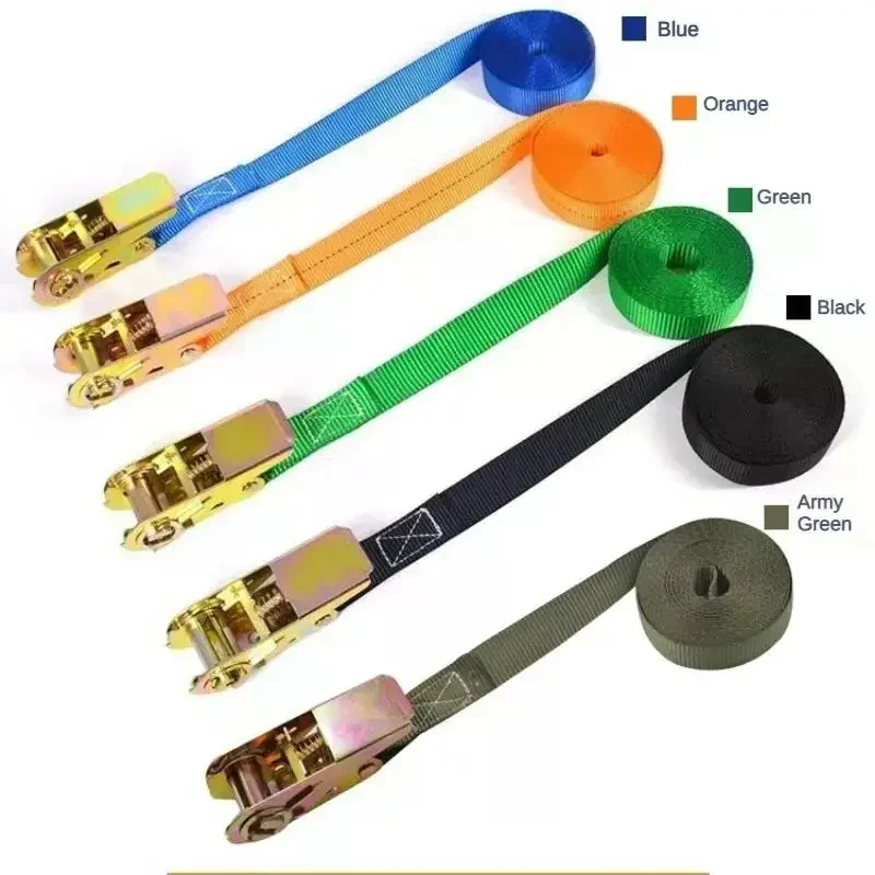 Cargo Strap Ratchet Tensioner Freight Car Fixed Tightener Tighten Rope For Luggage Goods Transportation Outdoor Camping