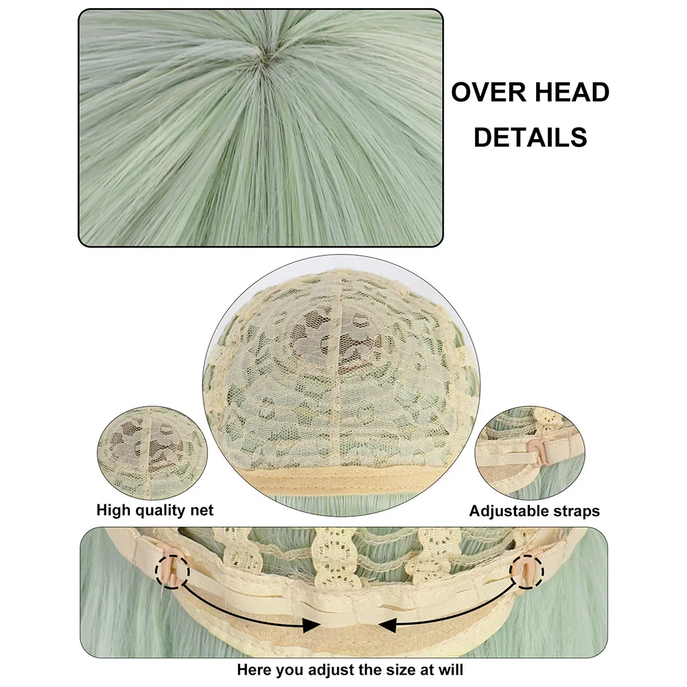 Fantasia Mutsumi Wakaba Parrucche Capelli Anime Ave Mujica di BanG Sogno Cosplay Disfraz Accessori Donna Halloween Carnevale Festa Prop