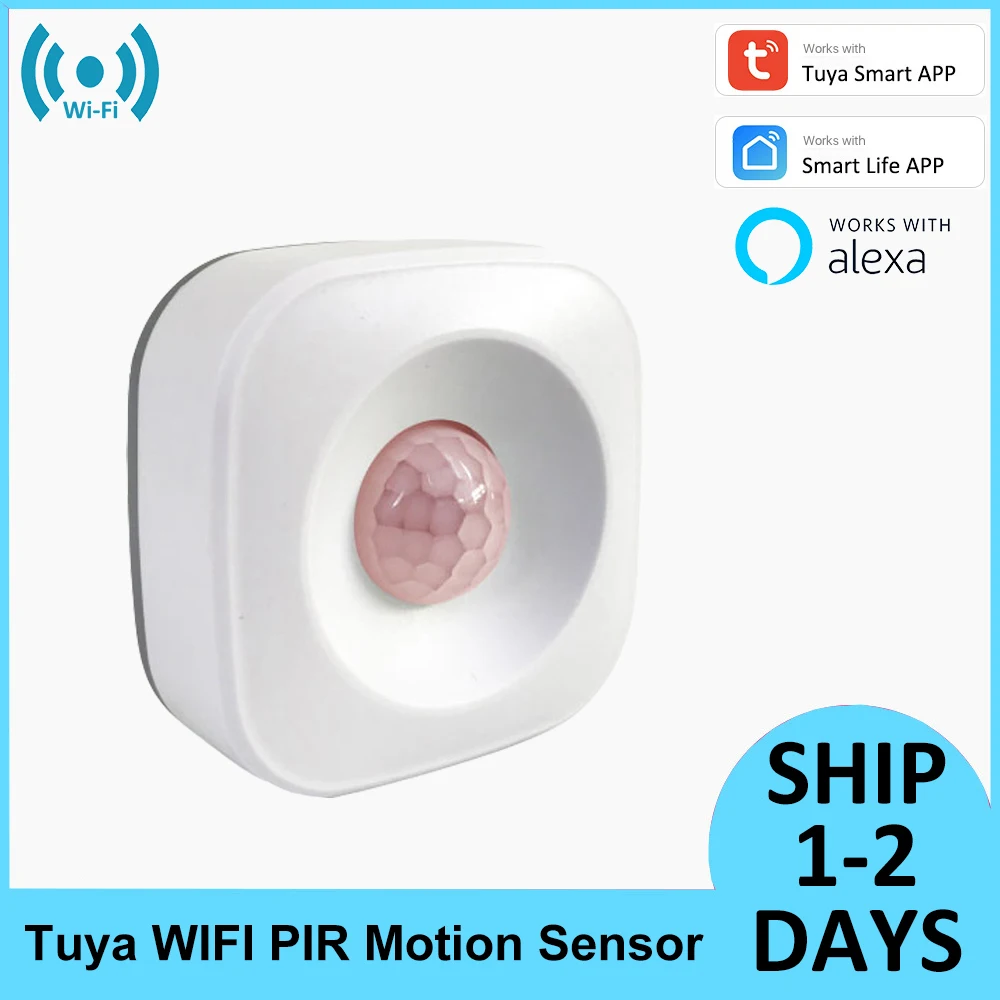 

Tuya Smart WIFI PIR Human Motion Sensor Detector Infrared Sensor Home Security Anti-theft Alexa Smart Life APP Remote Control