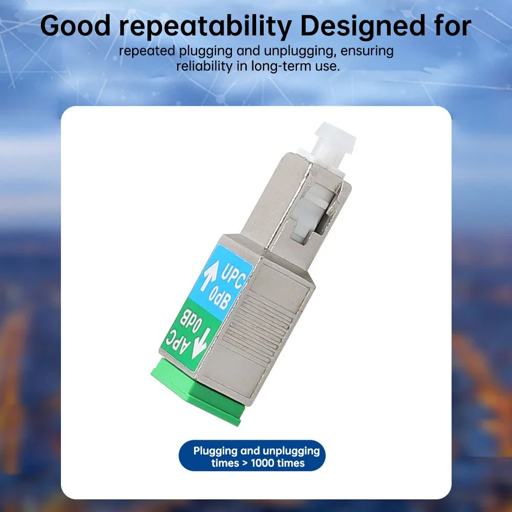 Adattatore per fibra ottica Natalink SC /UPC maschio a SC /APC femmina per connettore accoppiatore ottico in fibra monomodale OPM/OLS/OTDR/VFL/
