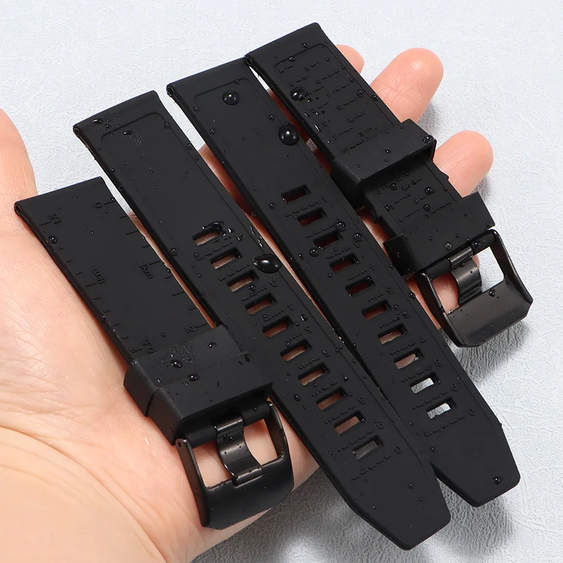 

For Luminox 3051.Bo Black Outdoor Safety Durable Waterproof Silicone 8831 8830 3741 3782 23mm 24mm diving strap with Compass