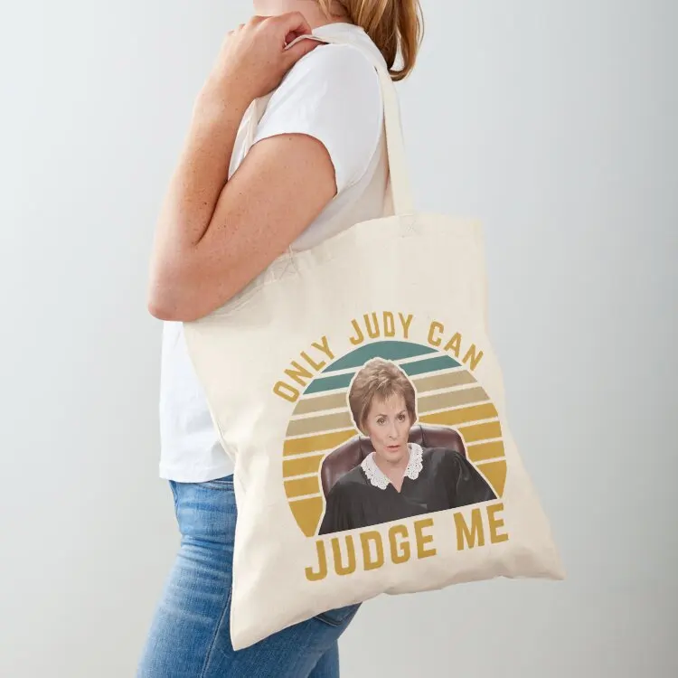 

Only Judy Can Judge Me Funny MemeOnly Judy Can Judge Me Funny Meme Tote Bag women bag Women's shopper tote bags men