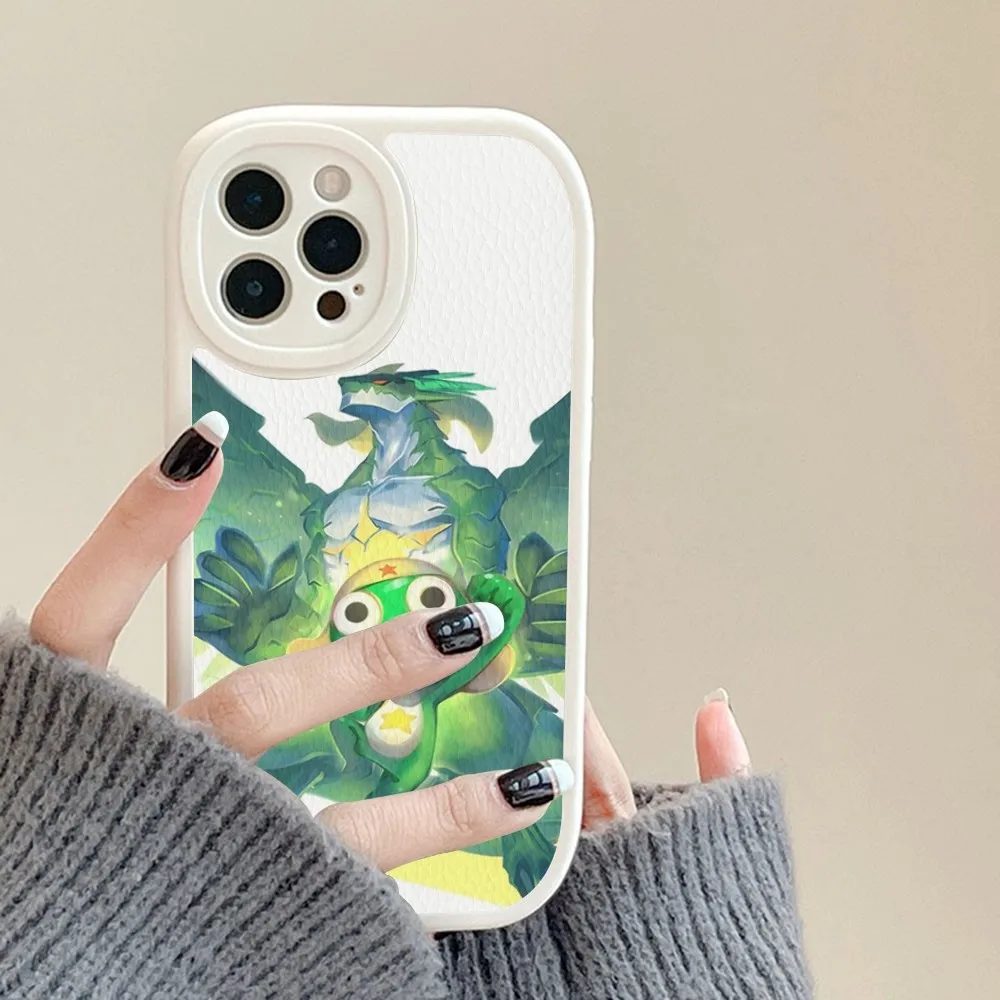 Cartoon Keroro Gunsou Frog  Phone Case Hard Leather For iPhone 16 15 14 13 12 Mini 11 14 Pro Max Xs X Xr 7 8 Plus Fundas