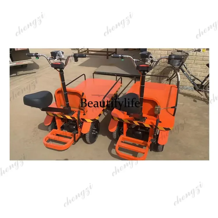 AB AB02  Electric Trolley Electric Transport Trolley 1 Ton Electric Flatbed Cargo Transporter For Cargo Transport