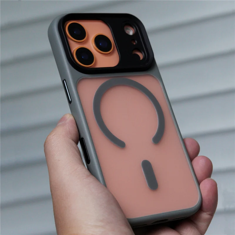 

Matte Original Shockproof Magsafe Case For iPhone 17Air 17Pro 17Pro Max Active Touch Camera Button Wireless Charging Armor Cover