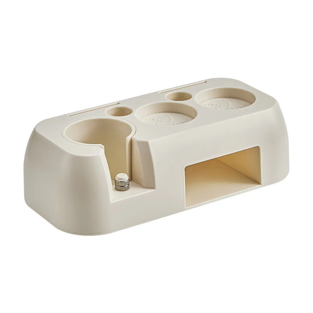 

Durable Universal Coffee Tamper Station Non Slip Base ABS Espresso Tamper Holder 51-58mm Coffee Portafilter Storage Rack Cafe