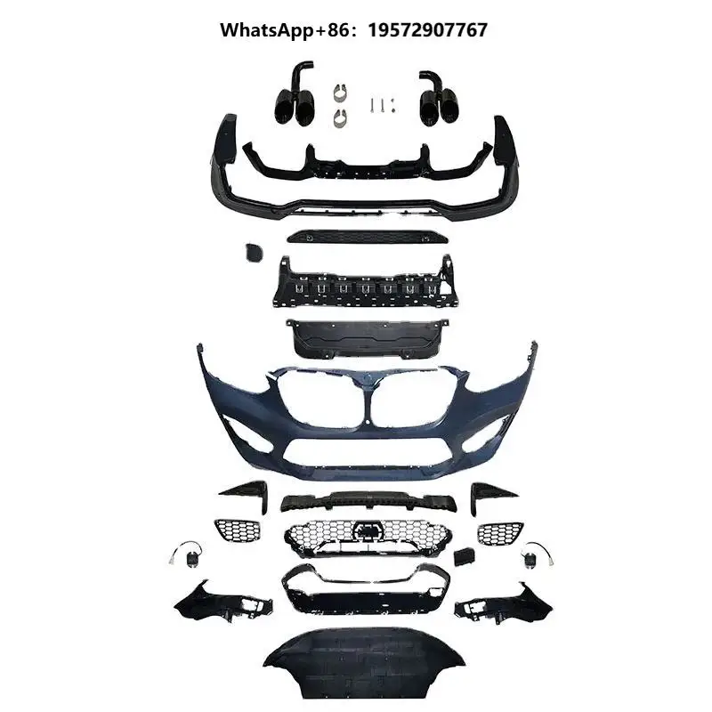 New 2018+ Auto Accessories Car Bumpers Grill Lip Bodykit with Clips for X4 G02 to X4M Primer Body Kit