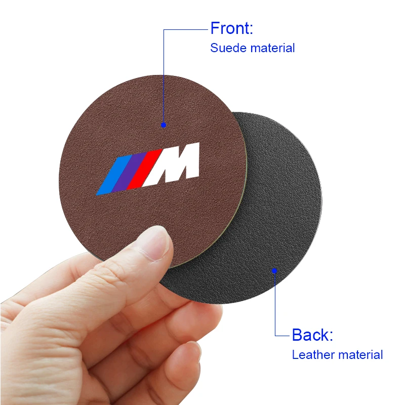 Car Anti Slip Silent Water Cup Mat Auto Interior Accessories For BMW M E46 E90 E60 F30 F10 X1 X2 X3 X5 X4 X6 X7 G30 G20 G32 G11