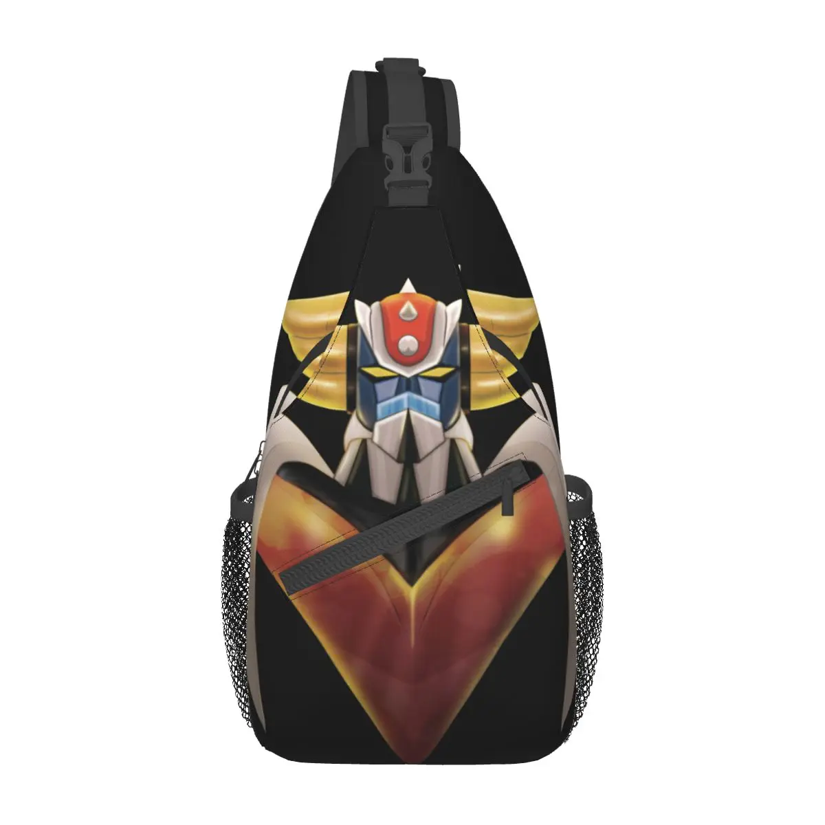 UFO ROBO Grendizer حقائب صغيرة الرافعة الصدر Crossbody الكتف على ظهره الرياضة في الهواء الطلق daypack أنيمي اليابان المطبوعة Bookbag