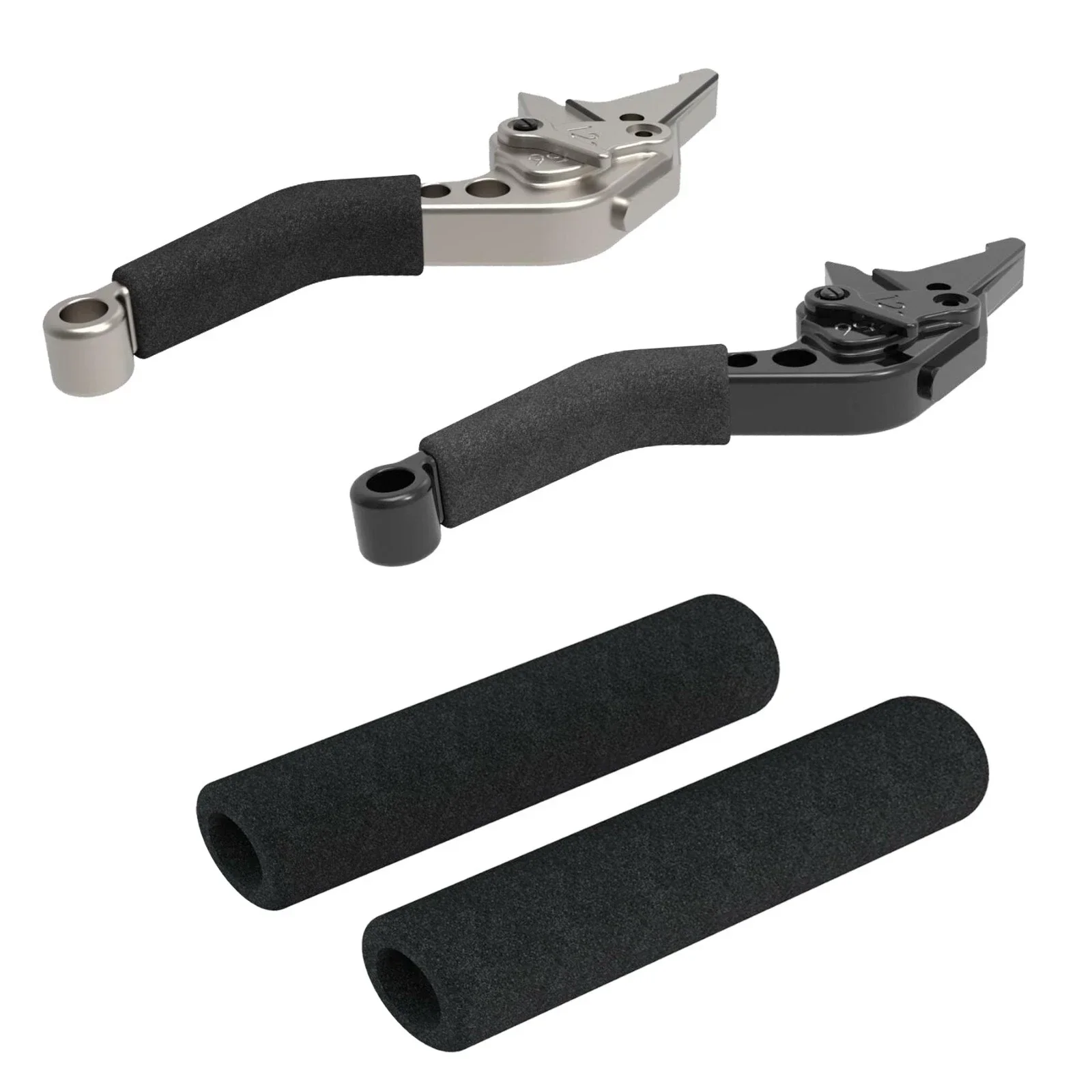 2PCS Motorcycle Handlebar Cover Slip-On Anti Vibration Comfort Handlebar Grip Sleeve Foam Anti-Slip Moto Handle Levers Grips