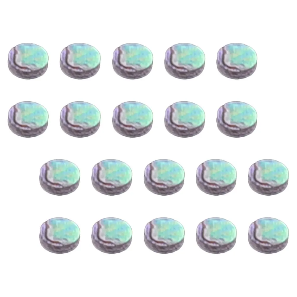 

20Pcs Guitar Fingerboard Dot Markers Shell Inlay Durable Dots Fast Install for Guitar Ukulele Mandolin Banjo Accessories