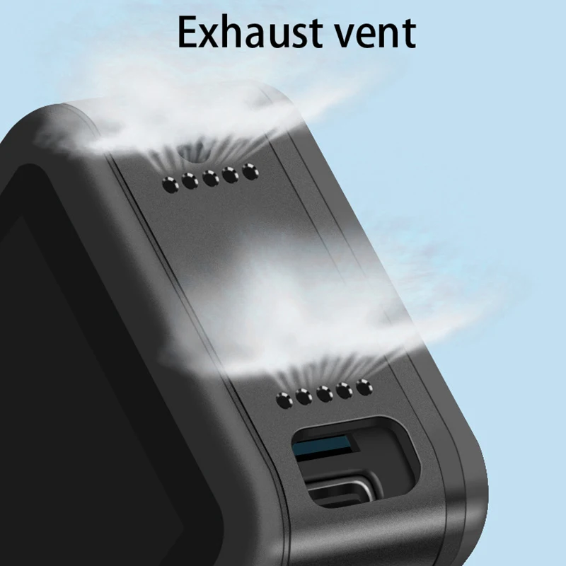 Para gopro9 hero9 câmera recarregável bateria lateral capa buraco capa de carregamento acessórios da câmera capa de resfriamento-WMAN