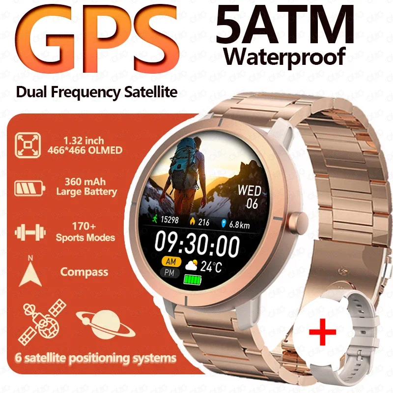 Women's 1.32 AMOLED GPS Positioning Smart Watch