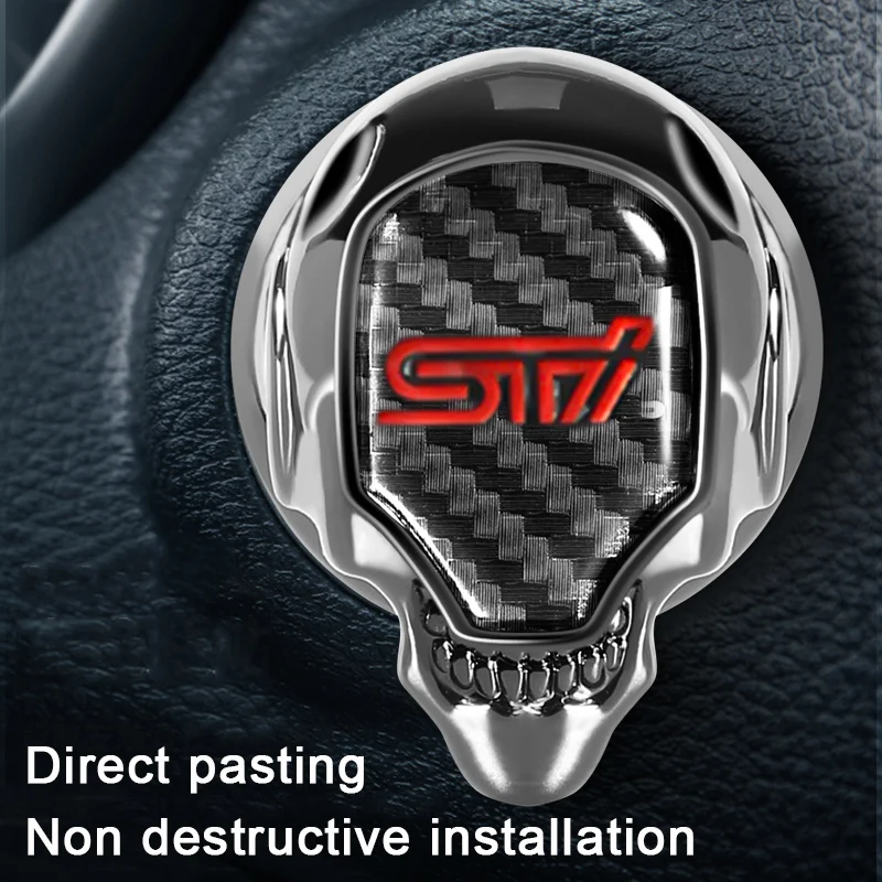 Car Engine One Button Start Stop Cover Sticker for Subaru Forester XV Tribeca Outback Impreza Legacy STI WRX BRZ Accessories