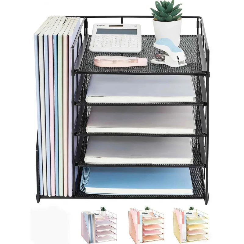 

Настольный органайзер для документов и файлов, многоуровневая подставка для хранения, офисные принадлежности