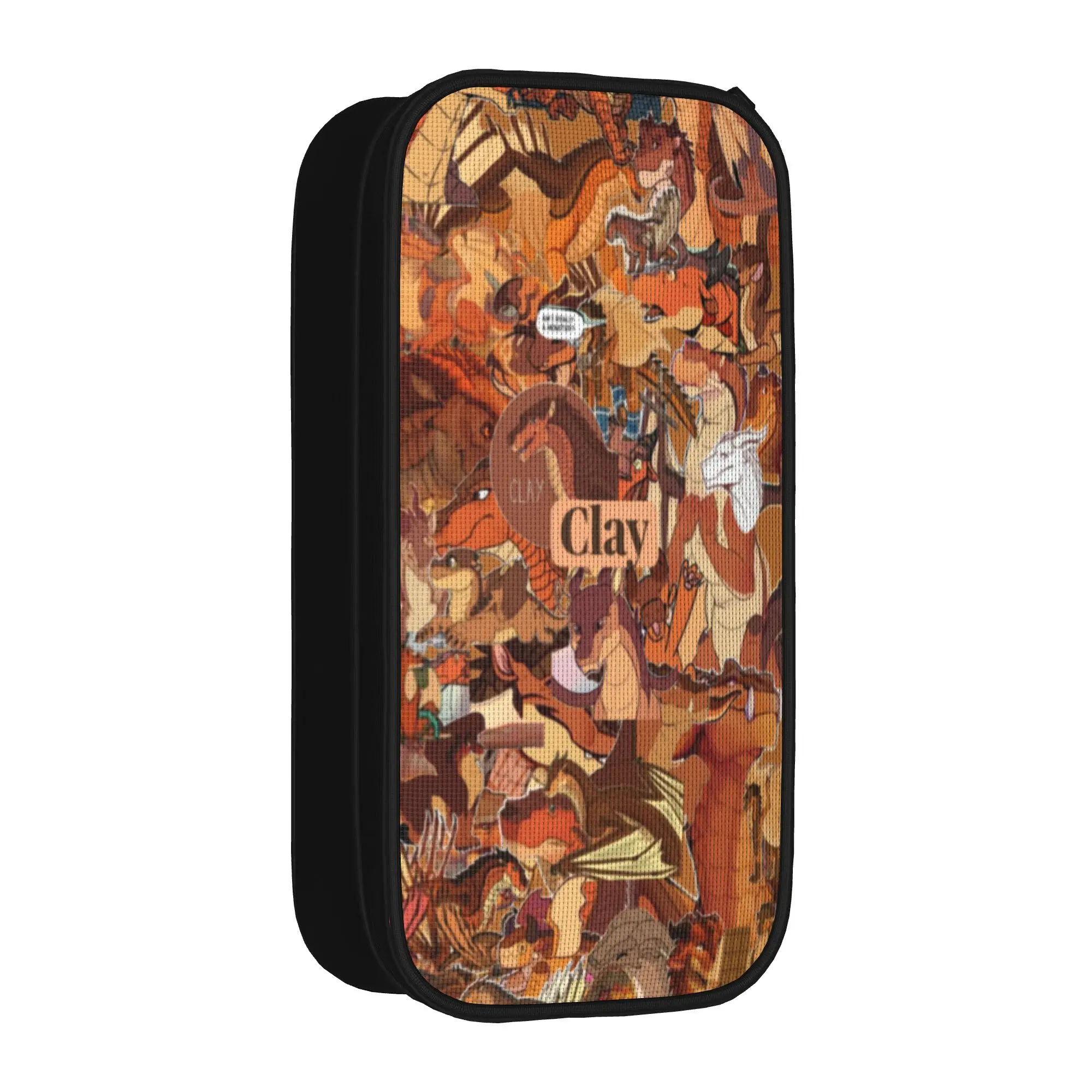 Fashion Wing Of Fire dragon Pencil Case  Pencilcases Pen for Girls Boys Large Storage Bag Office Zipper Stationery