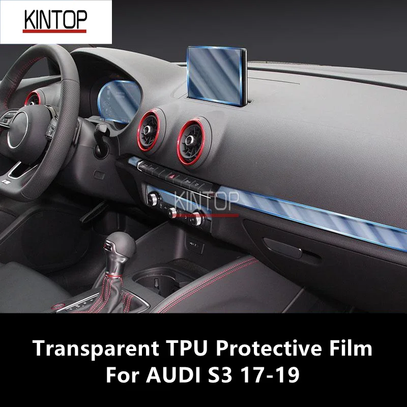 

For AUDI S3 17-19 Car Interior Center Console Transparent TPU Protective Film Anti-scratch Repair Film Accessories Refit