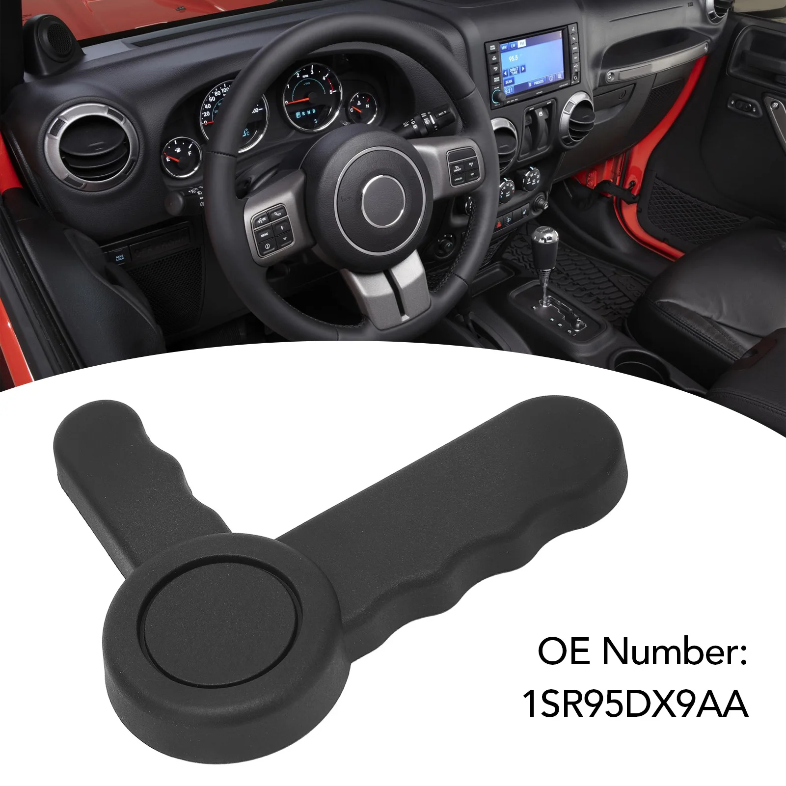 Front Seat Track Adjust Handle 1SR95DX9AA Passenger Side Seat Recline Handle For Wrangler JK Body Style 2011- 2018