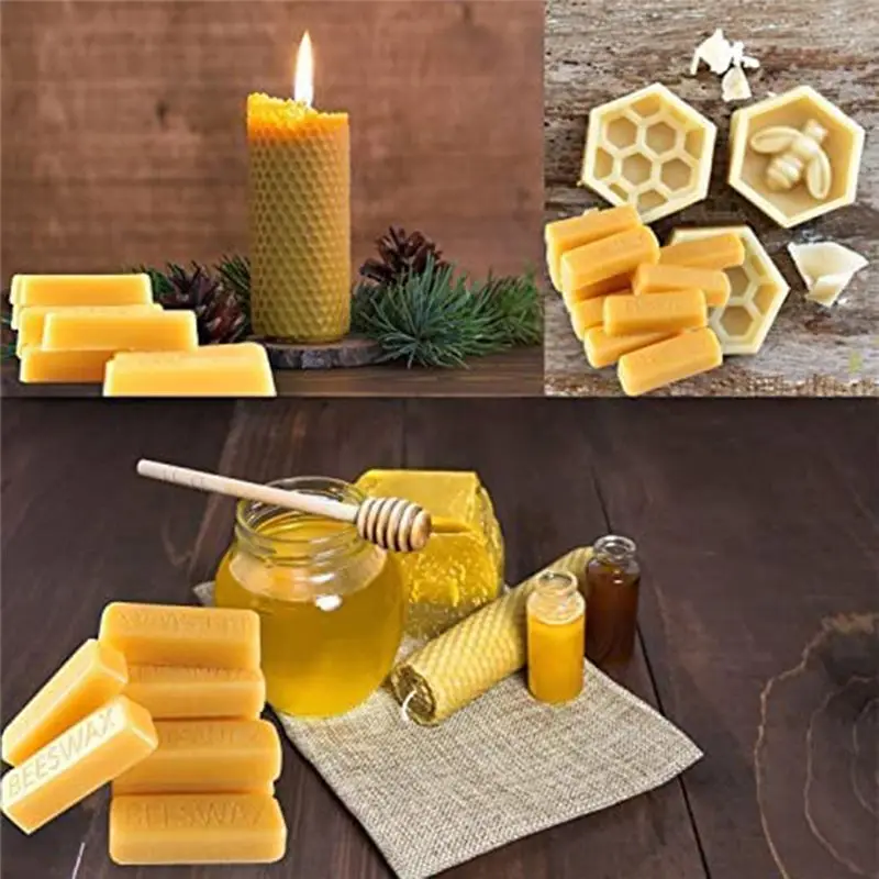 (LBER) 100% Allzweck-Bienenwachsriegel - 24 x 1Oz Riegel - DIY-Projekte, Kerzenherstellung, Möbelpolitur, Basteln