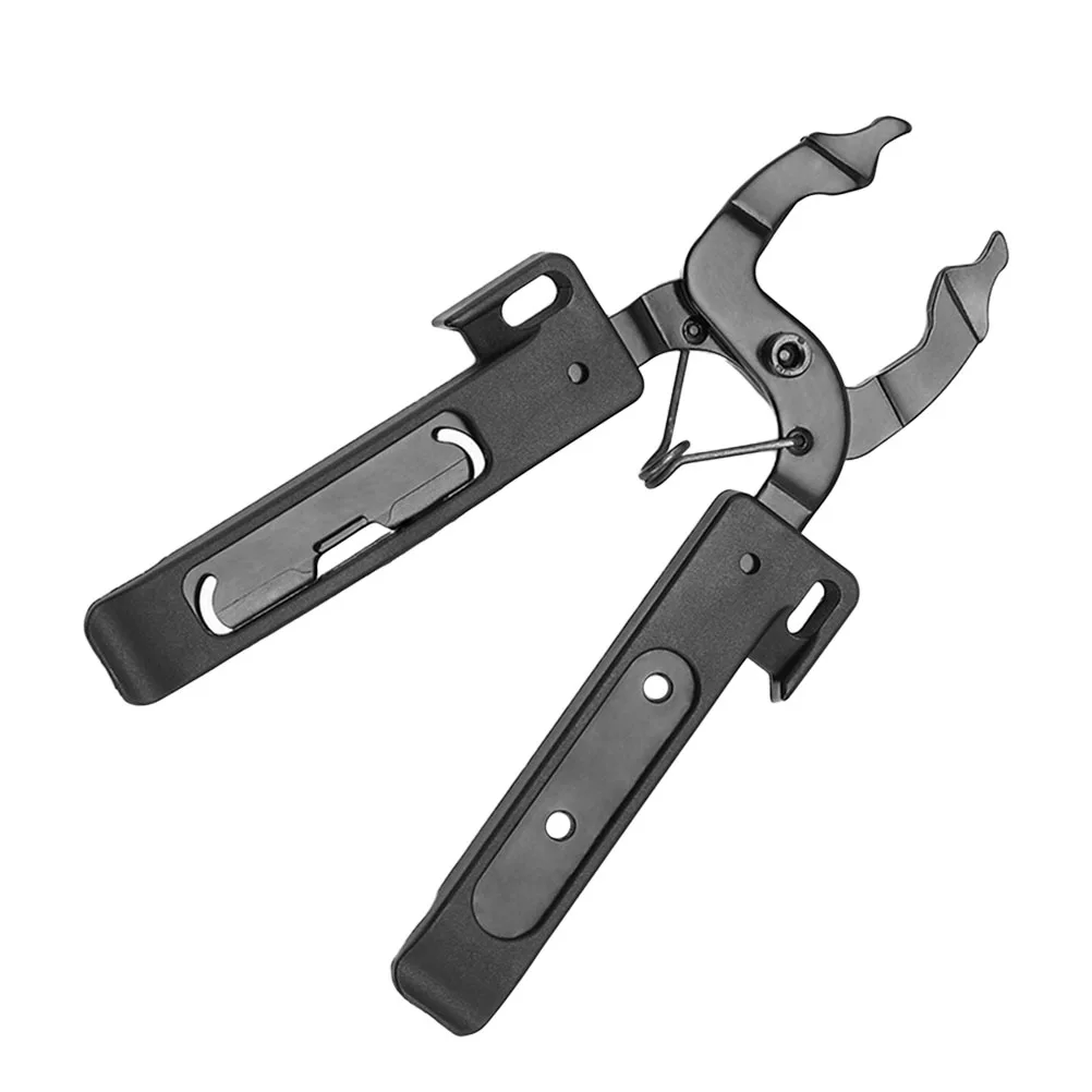 

1pc Bike Sticky Buckle Plier Plastic Pry Tire Rod Lightweight Durable Carbon Steel Repair Tool Outdoor Cycling Black