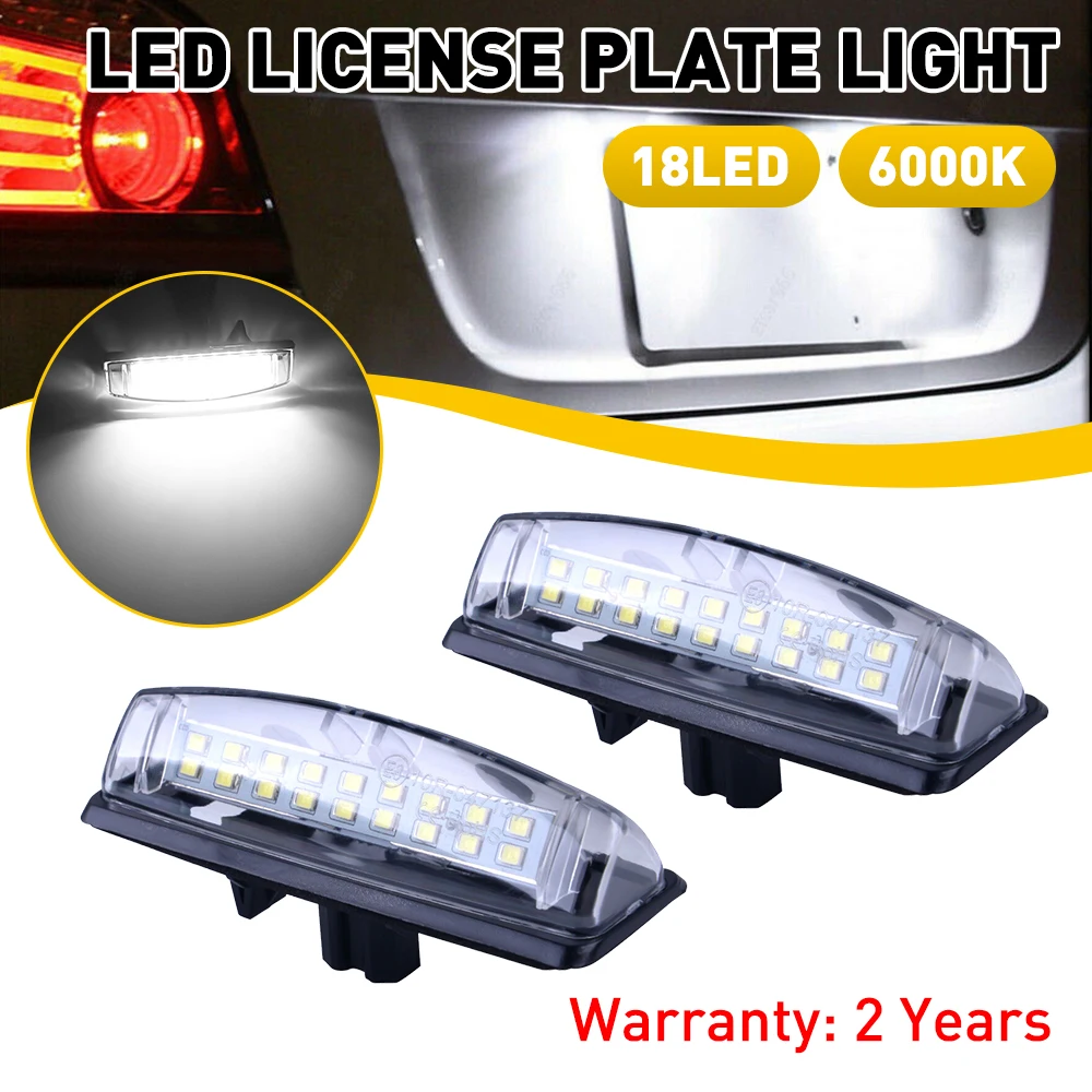 

2Pcs Canbus LED Number License Plate Light Lamp For Toyota Camry 2002 2003 2004 2005 2006 2007 2008 2009 2010 2011 Error Free