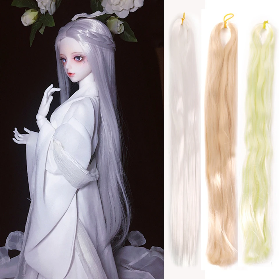 

Milk Silk Blyth Hair DIY Doll Hair Long BJD Doll Hair Transplanted Wig Hair Material Handmade Wig Synthetic Fiber Hair