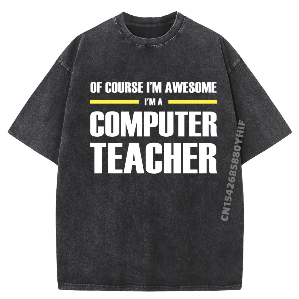 

Футболка с графическим рисунком, оригинальные летние дышащие потертые футболки для компьютерных учителей для мужчин, одежда с принтом