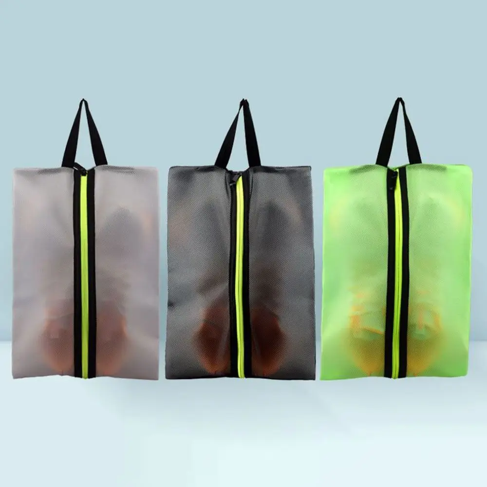 Travel Shoe Bags Transparent with Zipper Dust-Proof Waterproof Shoe Bag Portable Storage Shoe Cover Household Organizer